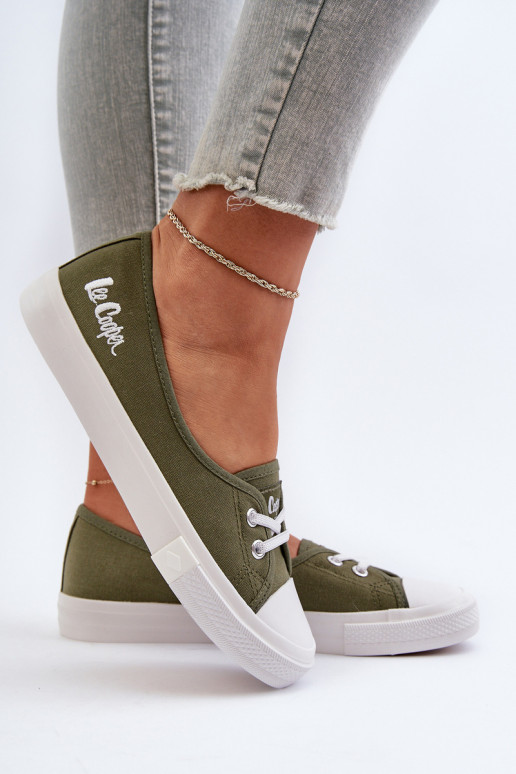 Tênis Sapatos de lazer Lee Cooper LCEM-24-31-2729 cor verde