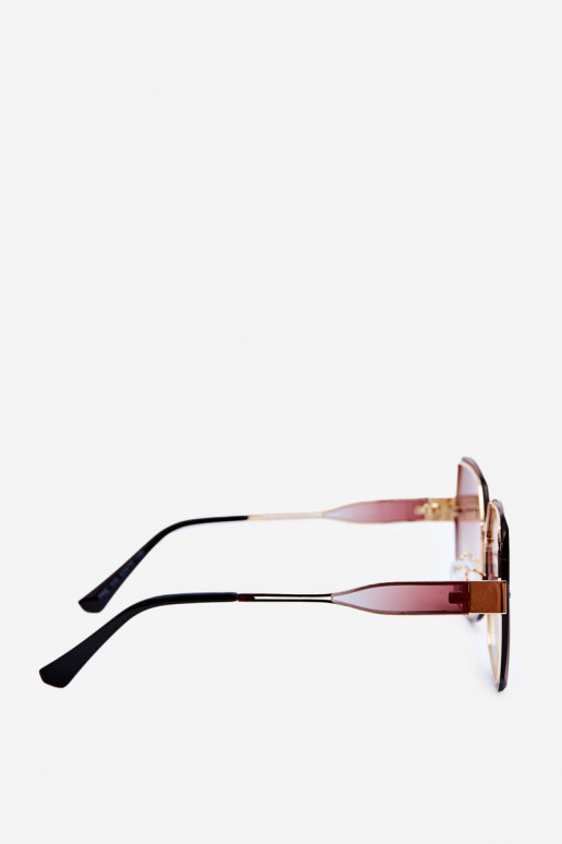 Oculos de sol FemininoCienioParaanymi Szkiełkami UV400 cor marrom