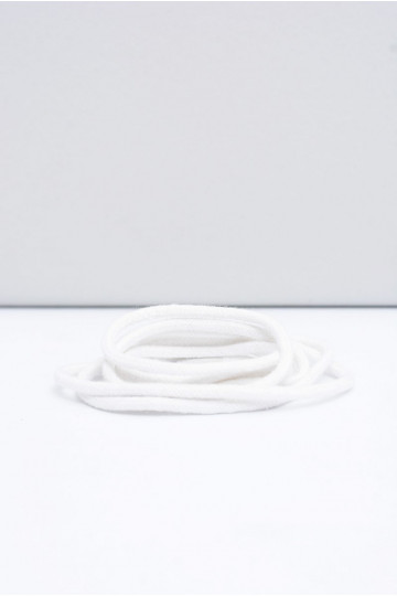 Corbby cor branca Cadarços redondos