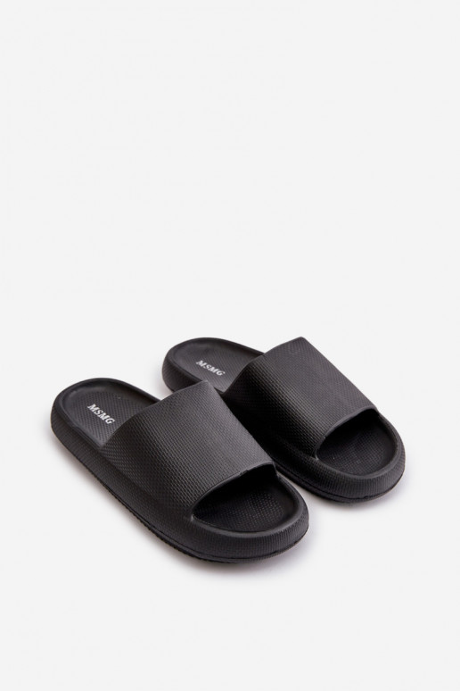 Feminino Chinelos de espuma leves Em uma sola grossa cor preta Querceria