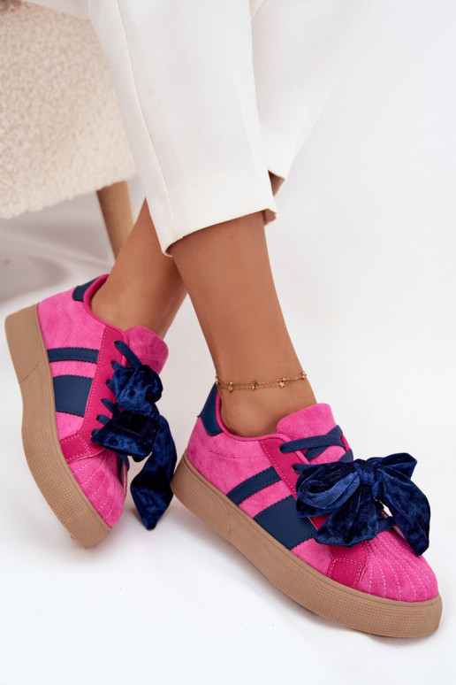 À modalo de tênis FemininoVeludooParaą Arco cor rosa Ashlyn