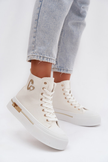 Sandálias de plataforma Meloria brancas 2