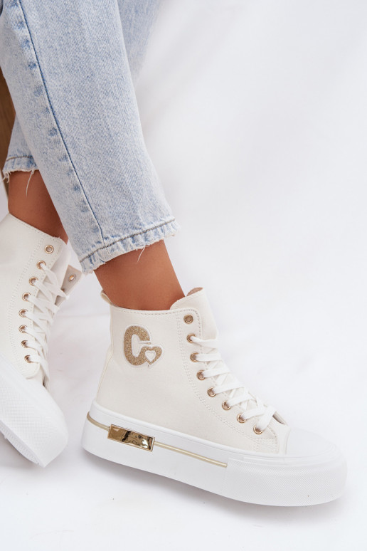 Sandálias de plataforma Meloria brancas