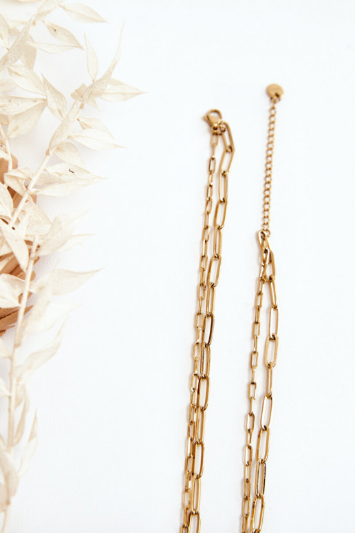 Circuito duplo Com trevo E borboletas cor dourada