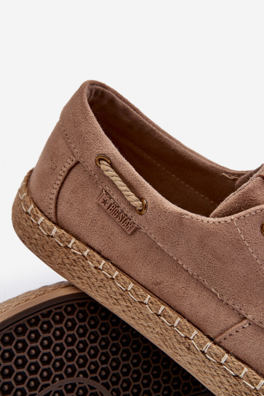 alpercatas Tem que sercho com atacadores Big Star NN174054 bege