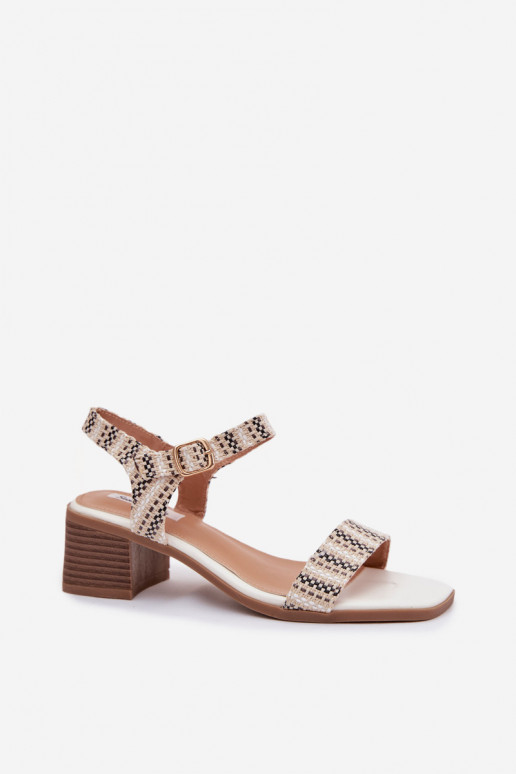 Sandálias femininas Klocke cor branca Sabela