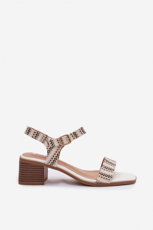 Sandálias femininas Klocke cor branca Sabela