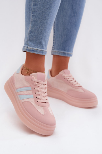 Sapatos femininos esportivos com plataforma, rosa, Galleria 2