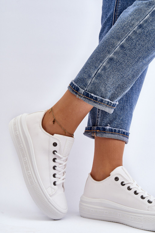 Baixo Sapatos de lazer aquecimento cor branca Big Star MM274029