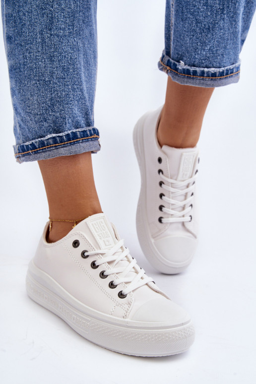 Baixo Sapatos de lazer aquecimento cor branca Big Star MM274029