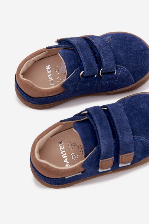 Pele sapato Barefoot InfantilOdblaskami Bartek 8600366 azul escuro