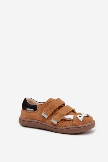 Botas barefoot infantis de couro com tema Lisa Bartek 8600563 marrons
