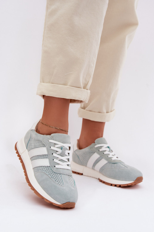 À modalo de tênis FemininoHabilitadoturalnego de camurçau cor menta Tem que serrceline