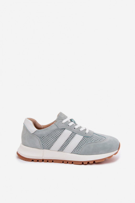 À modalo de tênis FemininoHabilitadoturalnego de camurçau cor menta Tem que serrceline