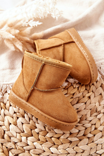 Botas de inverno infantis quentes cor chaki Gooby 2