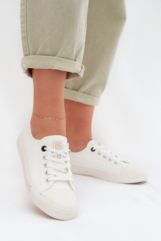 Sapatos de lazer de couro ecológico Big Star TT274023 cor branca
