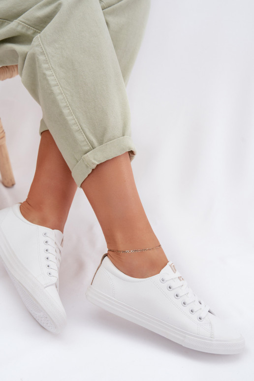 Sapatos de lazer de couro ecológico Big Star TT274001 cor branca