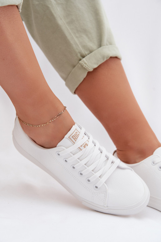 Sapatos de lazer de couro ecológico Big Star TT274001 cor branca