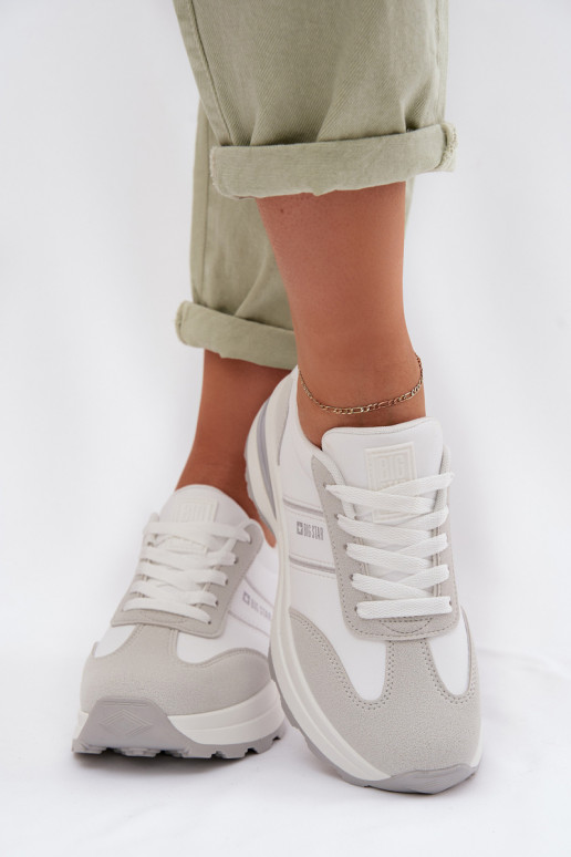 À modalo de tênis tênis Feminino Big Star TT274879 HI-POLY SYSTEM Branco-cor cinza