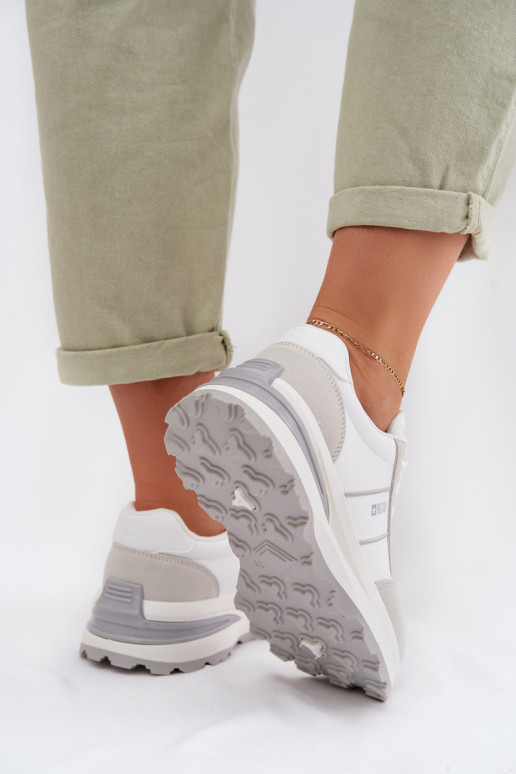 À modalo de tênis tênis Feminino Big Star TT274879 HI-POLY SYSTEM Branco-cor cinza