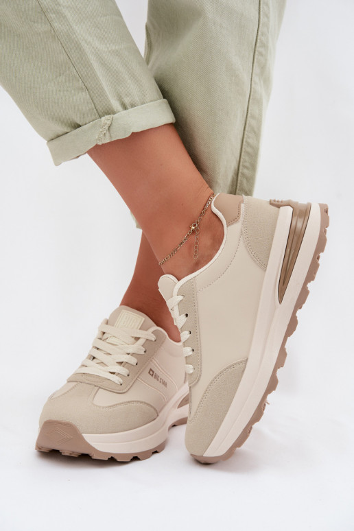 À modalo de tênis tênis Feminino Big Star TT274876 HI-POLY SYSTEM bege