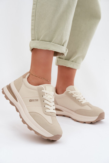 À modalo de tênis tênis Feminino Big Star TT274876 HI-POLY SYSTEM bege 2