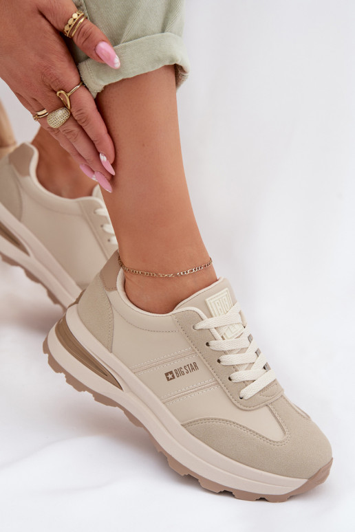 À modalo de tênis tênis Feminino Big Star TT274876 HI-POLY SYSTEM bege