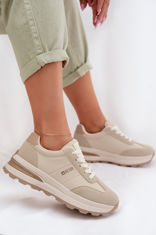 À modalo de tênis tênis Feminino Big Star TT274876 HI-POLY SYSTEM bege