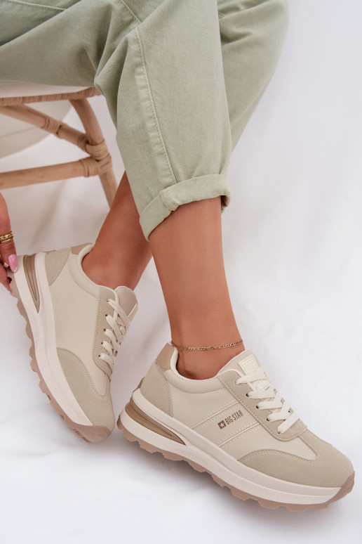 À modalo de tênis tênis Feminino Big Star TT274876 HI-POLY SYSTEM bege