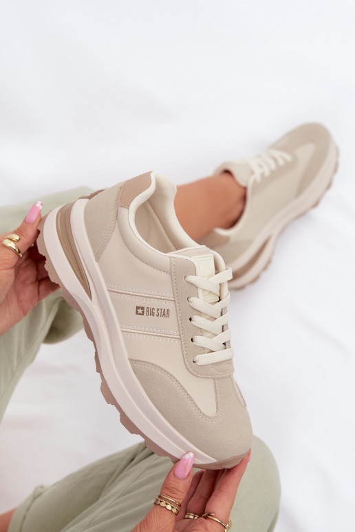 À modalo de tênis tênis Feminino Big Star TT274876 HI-POLY SYSTEM bege