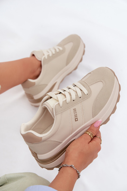 À modalo de tênis tênis Feminino Big Star TT274876 HI-POLY SYSTEM bege
