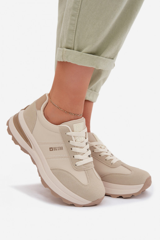 À modalo de tênis tênis Feminino Big Star TT274876 HI-POLY SYSTEM bege