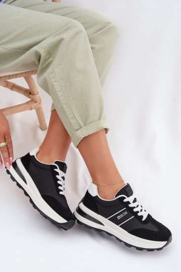 À modalo de tênis tênis Feminino Big Star TT274877 HI-POLY SYSTEM cor preta