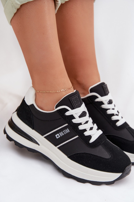 À modalo de tênis tênis Feminino Big Star TT274877 HI-POLY SYSTEM cor preta