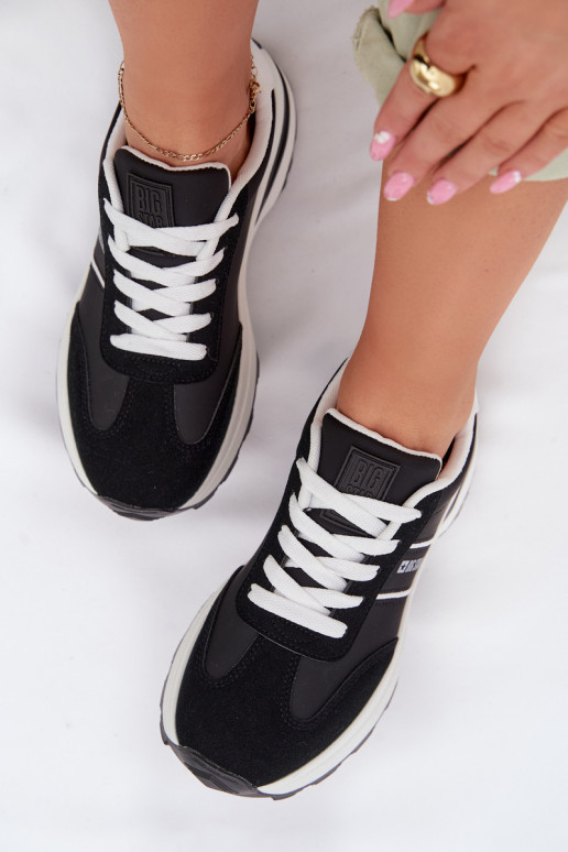 À modalo de tênis tênis Feminino Big Star TT274877 HI-POLY SYSTEM cor preta