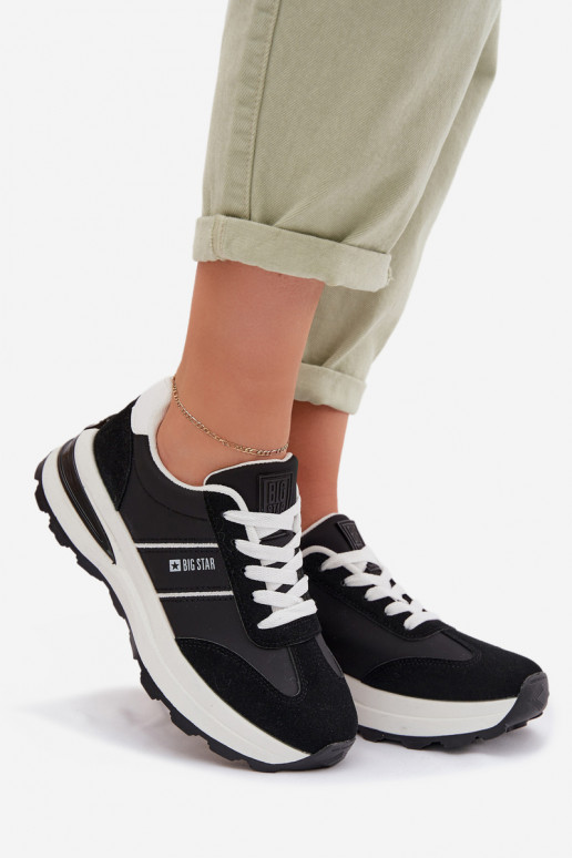 À modalo de tênis tênis Feminino Big Star TT274877 HI-POLY SYSTEM cor preta