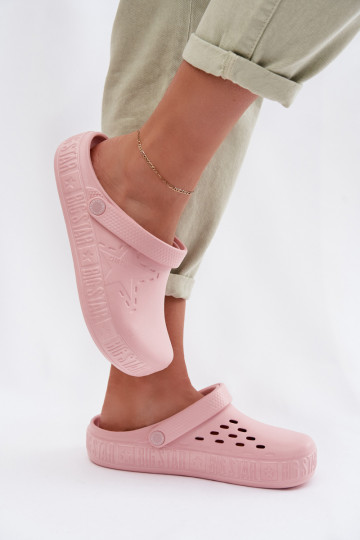 Chinelos Tamancos Feminino Chinelos leves Big Star TT274A080 cor rosa