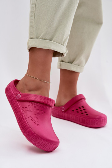 Chinelos leves Femininos Big Star TT274A082 cor rosa 2
