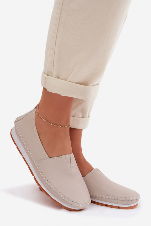 Pele sapato Feminino S.Barski LR61-7051 bege