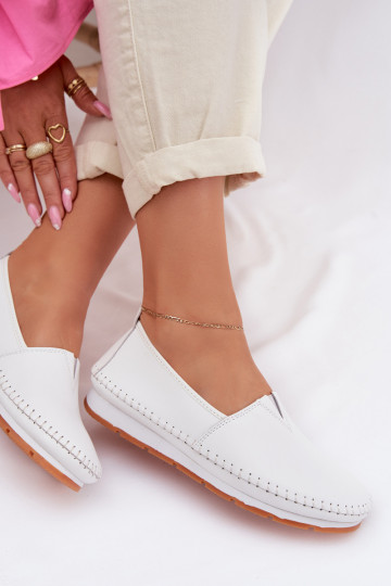 Pele sapato Feminino S.Barski LR61-7051 cor branca