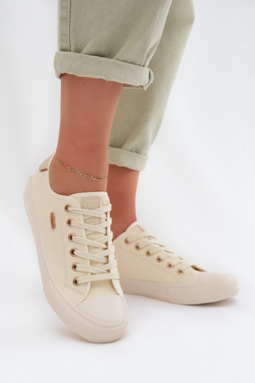 Sapatos de lazer Big Star TT274004 cor de marfim 2