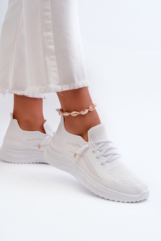 Um modelo atraente tênis Feminino cor branca Jagelia
