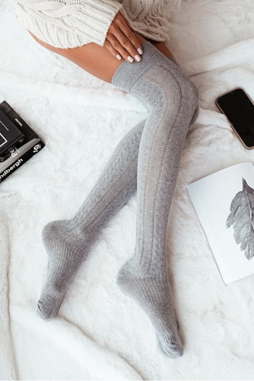 ZakolanóParaki Feminino com elementos abertos EMarkocz cor cinza