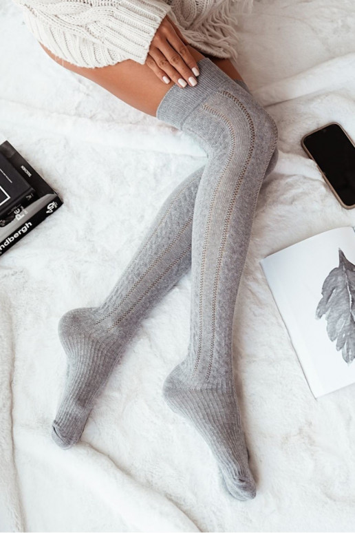 ZakolanóParaki Feminino com elementos abertos EMarkocz cor cinza