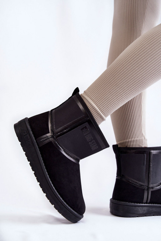 Feminino Um modelo atraente Botas de neve Big Star KK274614 cor preta