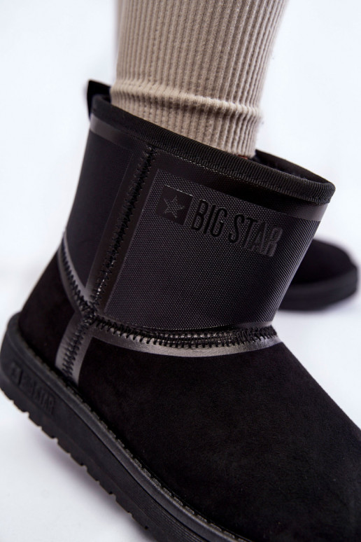 Feminino Um modelo atraente Botas de neve Big Star KK274614 cor preta