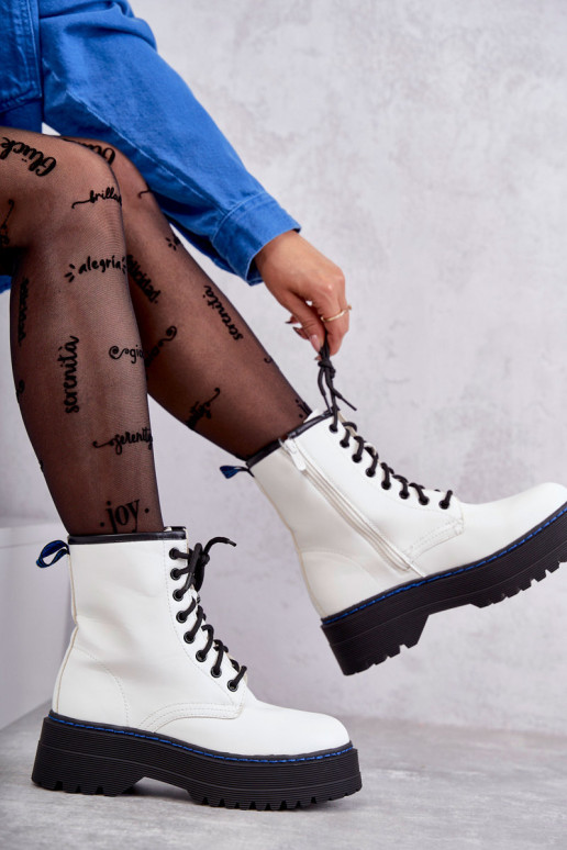 Feminino com alças Sapatos marrons femininos cor branca Callie