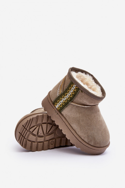 Botas de neve Botas aquecimento Infantil cor verde Leonora