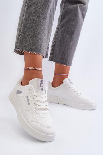 Feminino À modalo de tênis Memory Foam System Big Star NN274A483 cor branca