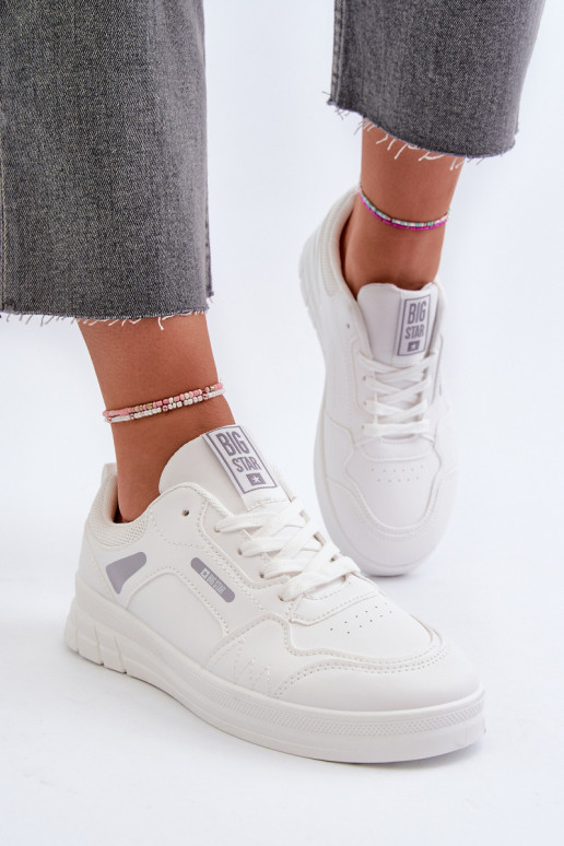 Feminino À modalo de tênis Memory Foam System Big Star NN274A483 cor branca